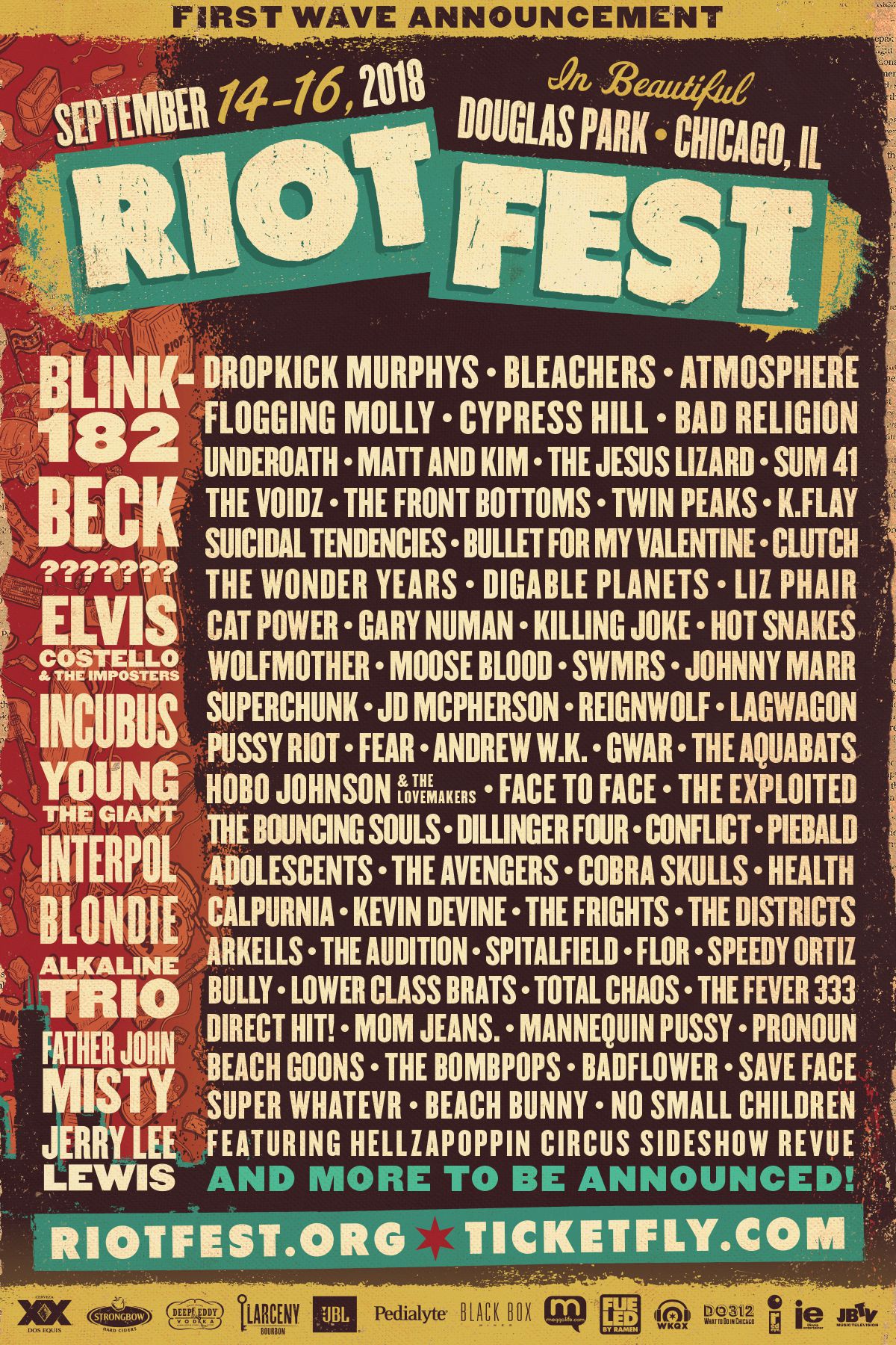 Riot Fest Announces First Wave of Artists for 2018 – 91.3 KRSC-FM ...