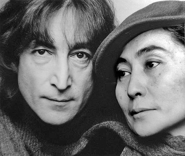 John Lennon and Yoko Ono, photographed by Jack Mitchell for the New York Times, November 2, 1980.